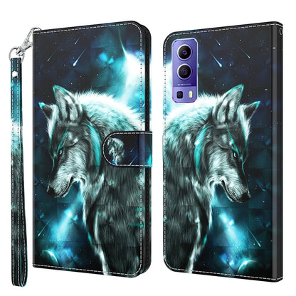 3D Painting Pattern TPU + PU Leather Phone Case, For OPPO Reno7 5G/Find X5 Lite, For vivo Y72 5G