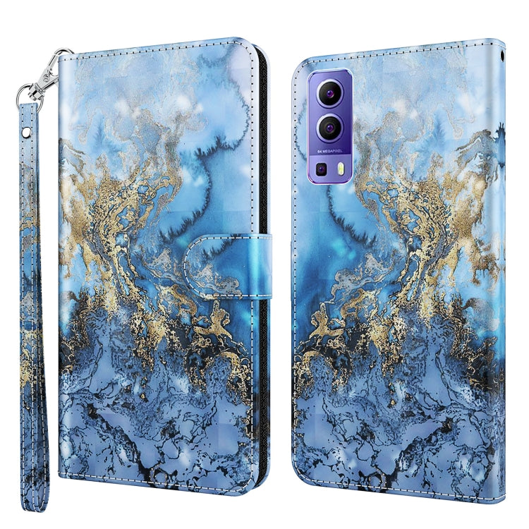 3D Painting Pattern TPU + PU Leather Phone Case, For OPPO Reno7 5G/Find X5 Lite, For vivo Y72 5G