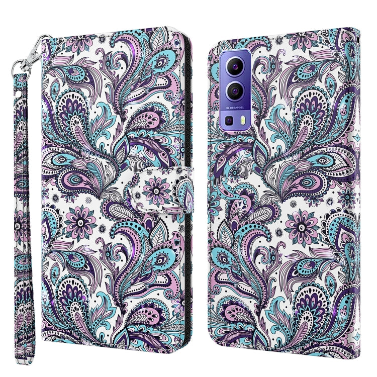 3D Painting Pattern TPU + PU Leather Phone Case, For OPPO Reno7 5G/Find X5 Lite, For vivo Y72 5G