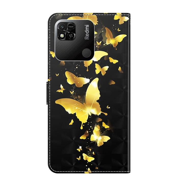 3D Painting Pattern TPU + PU Leather Phone Case, For Xiaomi Redmi 10A, For Xiaomi Poco M4 5G/Redmi 10 5G
