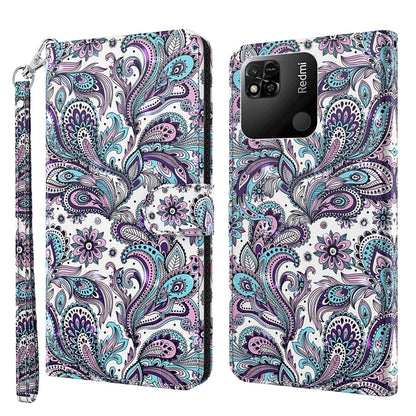 3D Painting Pattern TPU + PU Leather Phone Case, For Xiaomi Redmi 10A, For Xiaomi Poco M4 5G/Redmi 10 5G