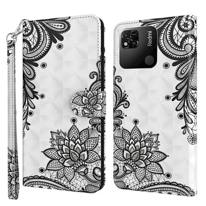 3D Painting Pattern TPU + PU Leather Phone Case, For Xiaomi Redmi 10A, For Xiaomi Poco M4 5G/Redmi 10 5G