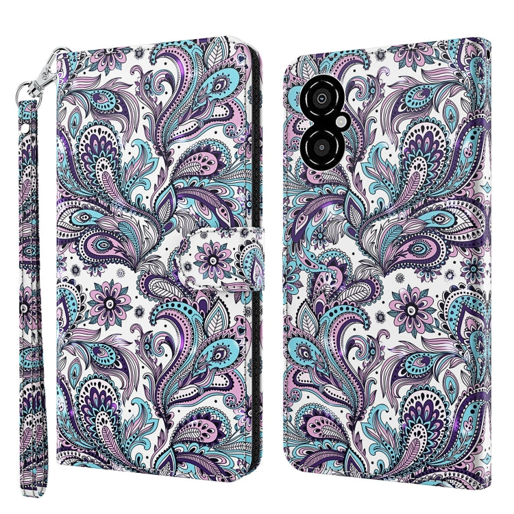 3D Painting Pattern TPU + PU Leather Phone Case, For Xiaomi Redmi 10A, For Xiaomi Poco M4 5G/Redmi 10 5G