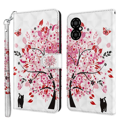 3D Painting Pattern TPU + PU Leather Phone Case, For Xiaomi Redmi 10A, For Xiaomi Poco M4 5G/Redmi 10 5G