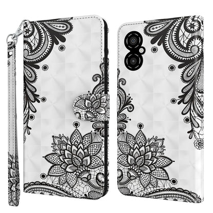 3D Painting Pattern TPU + PU Leather Phone Case, For Xiaomi Redmi 10A, For Xiaomi Poco M4 5G/Redmi 10 5G