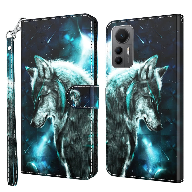 3D Painting Pattern TPU + PU Leather Phone Case, For Xiaomi 12 Lite 4G/5G