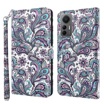 3D Painting Pattern TPU + PU Leather Phone Case, For Xiaomi 12 Lite 4G/5G