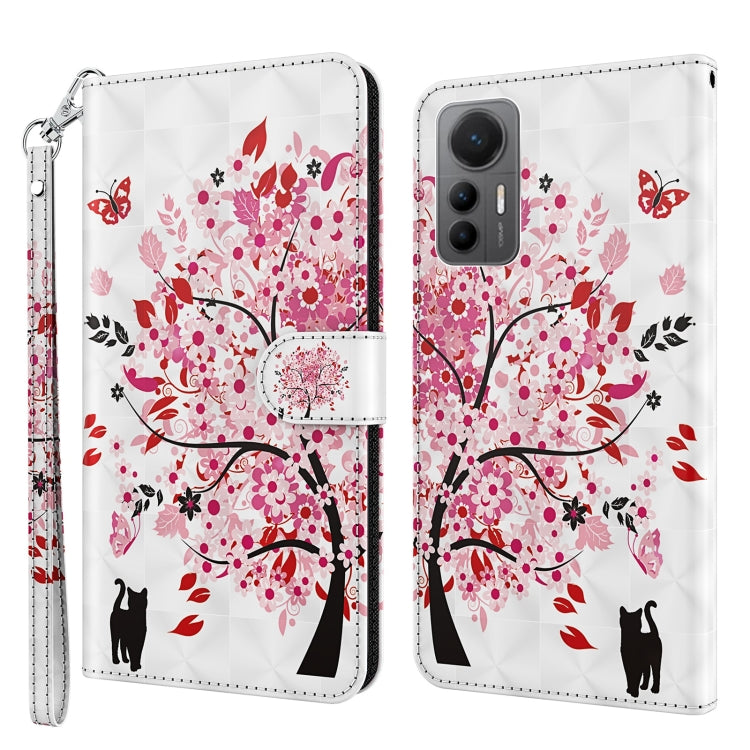 3D Painting Pattern TPU + PU Leather Phone Case, For Xiaomi 12 Lite 4G/5G