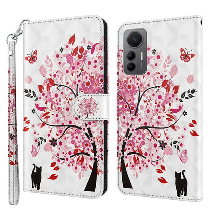 3D Painting Pattern TPU + PU Leather Phone Case, For Xiaomi 12 Lite 4G/5G
