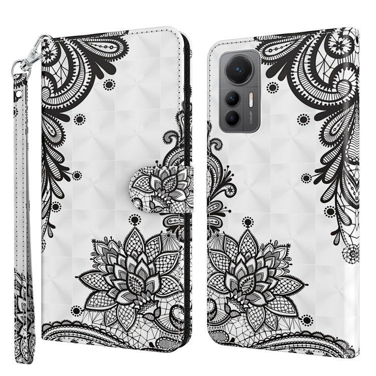 3D Painting Pattern TPU + PU Leather Phone Case, For Xiaomi 12 Lite 4G/5G