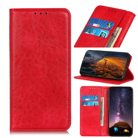 Magnetic Crazy Horse Texture Leather Phone Case, For Xiaomi Poco M4 5G/M5 5G