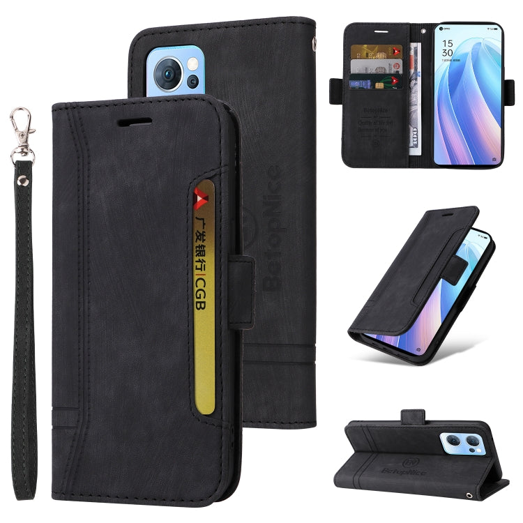 BETOPNICE Dual-side Buckle Leather Phone Case, For Realme GT Neo2 5G CN Version, For OPPO Reno 7 5G Global / Find X5 Lite, For Realme C21, For vivo Y76 5G
