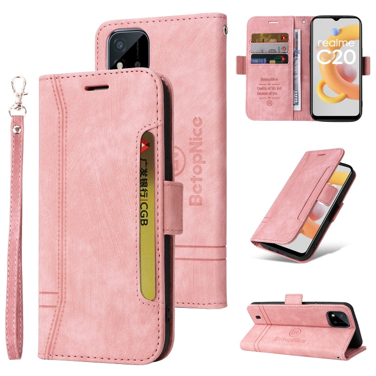 BETOPNICE Dual-side Buckle Leather Phone Case, For OPPO Reno 7 Pro 5G, For Realme C20 / C11 2021, For vivo Y55 5G Global / Y75 5G Global, For OPPO Reno 7Z 5G