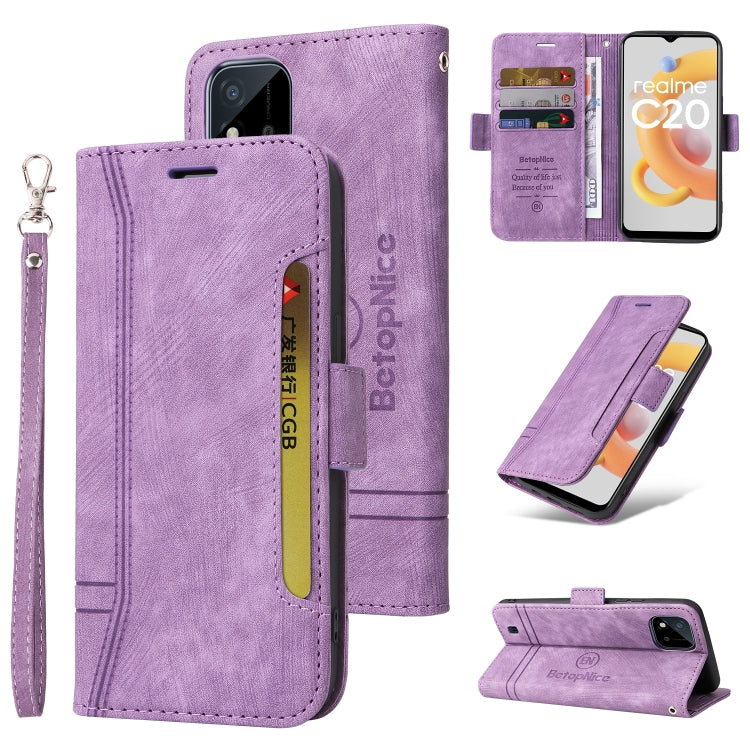 BETOPNICE Dual-side Buckle Leather Phone Case, For OPPO Reno 7 Pro 5G, For Realme C20 / C11 2021, For vivo Y55 5G Global / Y75 5G Global, For OPPO Reno 7Z 5G