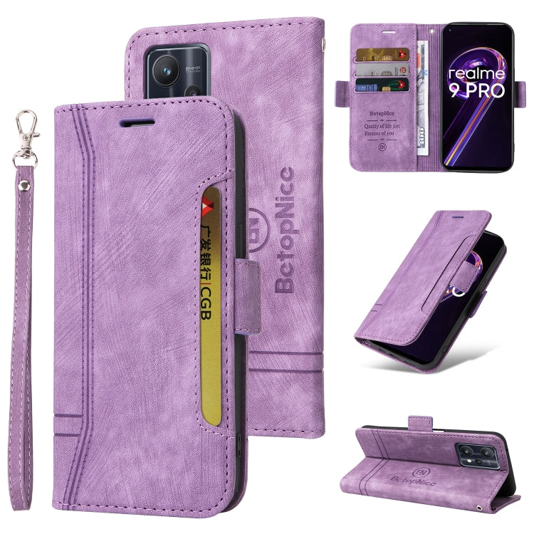 BETOPNICE Dual-side Buckle Leather Phone Case, For Realme C15, For vivo Y21 2021, For Realme 9 Pro, For vivo Y20