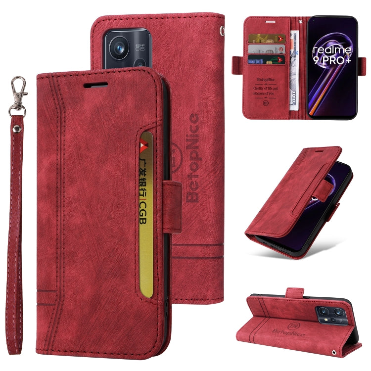 BETOPNICE Dual-side Buckle Leather Phone Case, For vivo Y15a Global, For Realme 9 Pro+, For OPPO Realme 9 Pro+, For OPPO A94 4G, For OPPO A94 5G