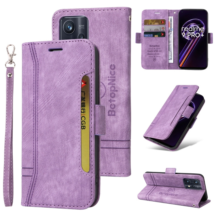 BETOPNICE Dual-side Buckle Leather Phone Case, For vivo Y15a Global, For Realme 9 Pro+, For OPPO Realme 9 Pro+, For OPPO A94 4G, For OPPO A94 5G