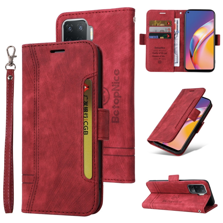 BETOPNICE Dual-side Buckle Leather Phone Case, For vivo Y15a Global, For Realme 9 Pro+, For OPPO Realme 9 Pro+, For OPPO A94 4G, For OPPO A94 5G