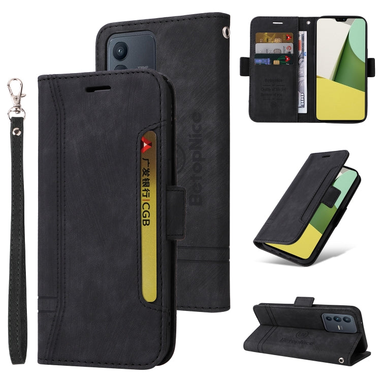 BETOPNICE Dual-side Buckle Leather Phone Case, For Realme 9i / A96 4G / A76 4G / A36 4G, For vivo S12, For OPPO Reno7 / F21 Pro, For vivo S12 Pro / V23 Pro 5G