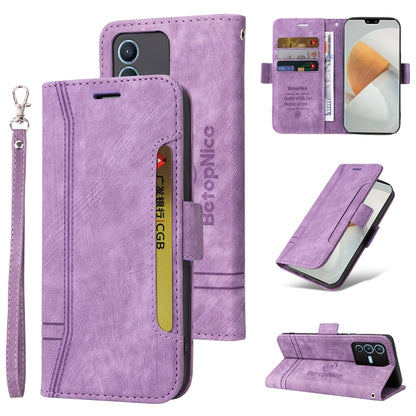 BETOPNICE Dual-side Buckle Leather Phone Case, For Realme 9i / A96 4G / A76 4G / A36 4G, For vivo S12, For OPPO Reno7 / F21 Pro, For vivo S12 Pro / V23 Pro 5G