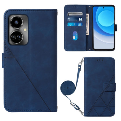 Crossbody 3D Embossed Flip Leather Phone Case, For Tecno Camon 19, For Tecno Camon 19 Neo, For Tecno Camon 19 Pro 5G, For Tecno Pop 6