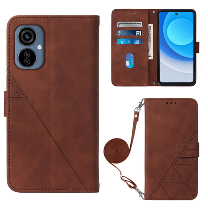 Crossbody 3D Embossed Flip Leather Phone Case, For Tecno Camon 19, For Tecno Camon 19 Neo, For Tecno Camon 19 Pro 5G, For Tecno Pop 6