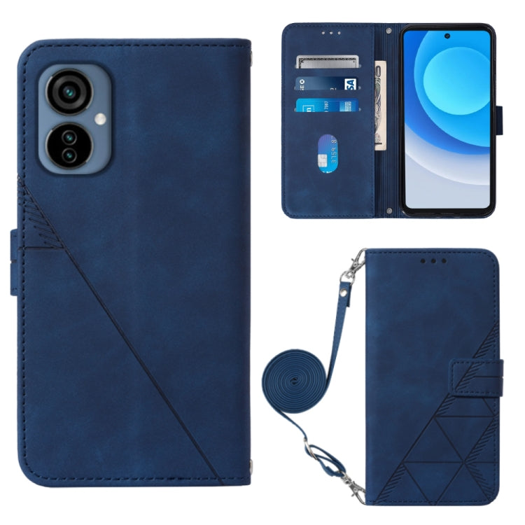 Crossbody 3D Embossed Flip Leather Phone Case, For Tecno Camon 19, For Tecno Camon 19 Neo, For Tecno Camon 19 Pro 5G, For Tecno Pop 6