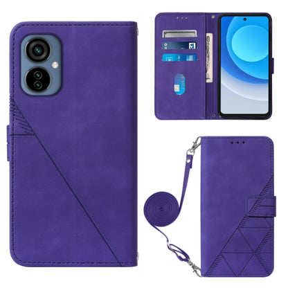 Crossbody 3D Embossed Flip Leather Phone Case, For Tecno Camon 19, For Tecno Camon 19 Neo, For Tecno Camon 19 Pro 5G, For Tecno Pop 6
