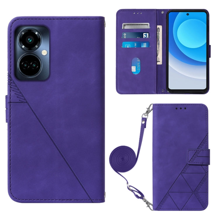 Crossbody 3D Embossed Flip Leather Phone Case, For Tecno Camon 19, For Tecno Camon 19 Neo, For Tecno Camon 19 Pro 5G, For Tecno Pop 6