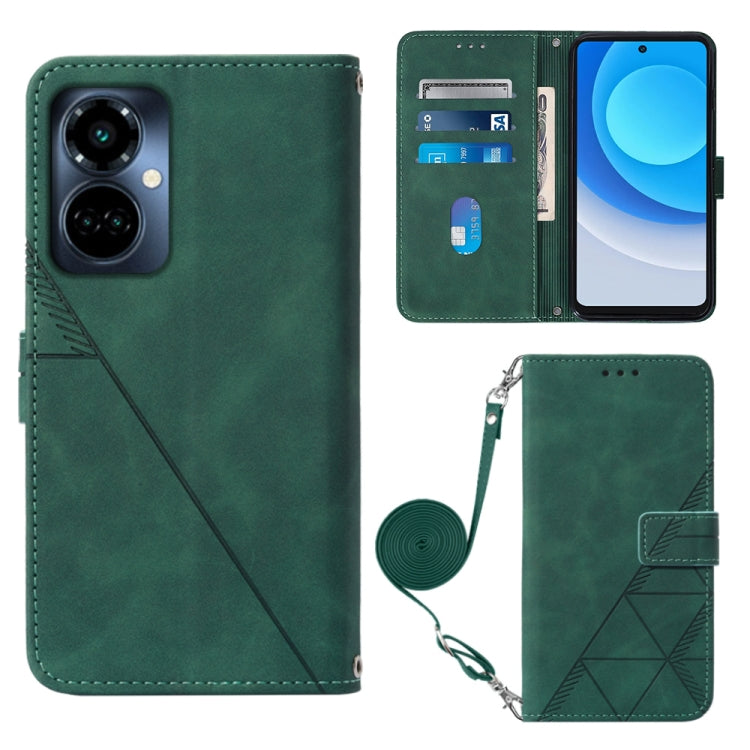Crossbody 3D Embossed Flip Leather Phone Case, For Tecno Camon 19, For Tecno Camon 19 Neo, For Tecno Camon 19 Pro 5G, For Tecno Pop 6