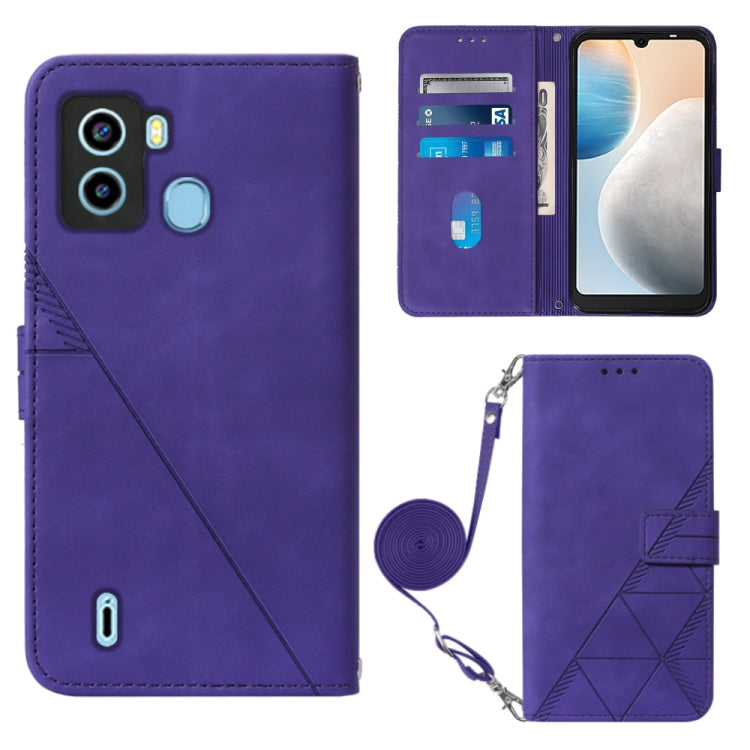 Crossbody 3D Embossed Flip Leather Phone Case, For Tecno Camon 19, For Tecno Camon 19 Neo, For Tecno Camon 19 Pro 5G, For Tecno Pop 6