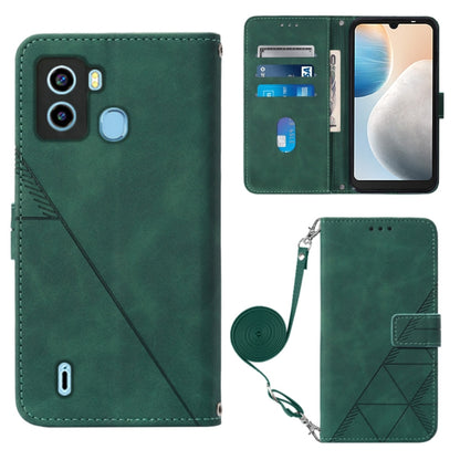 Crossbody 3D Embossed Flip Leather Phone Case, For Tecno Camon 19, For Tecno Camon 19 Neo, For Tecno Camon 19 Pro 5G, For Tecno Pop 6