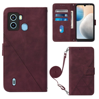 Crossbody 3D Embossed Flip Leather Phone Case, For Tecno Camon 19, For Tecno Camon 19 Neo, For Tecno Camon 19 Pro 5G, For Tecno Pop 6