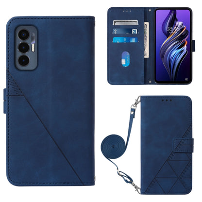 Crossbody 3D Embossed Flip Leather Phone Case, For OnePlus 10T 5G Global, For Tecno Pova 3 LE7, For Tecno Spark 9 Pro / Spark 9T, For ZTE Blade A52