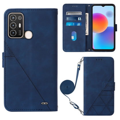 Crossbody 3D Embossed Flip Leather Phone Case, For OnePlus 10T 5G Global, For Tecno Pova 3 LE7, For Tecno Spark 9 Pro / Spark 9T, For ZTE Blade A52