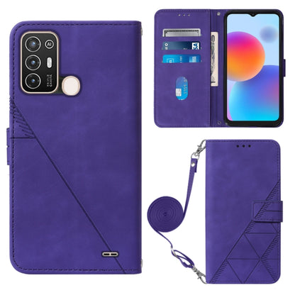 Crossbody 3D Embossed Flip Leather Phone Case, For OnePlus 10T 5G Global, For Tecno Pova 3 LE7, For Tecno Spark 9 Pro / Spark 9T, For ZTE Blade A52