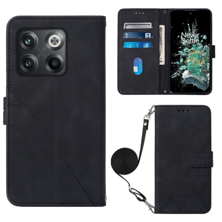 Crossbody 3D Embossed Flip Leather Phone Case, For OnePlus 10T 5G Global, For Tecno Pova 3 LE7, For Tecno Spark 9 Pro / Spark 9T, For ZTE Blade A52