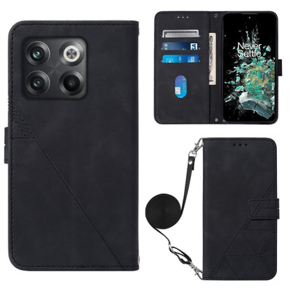 Crossbody 3D Embossed Flip Leather Phone Case, For OnePlus 10T 5G Global, For Tecno Pova 3 LE7, For Tecno Spark 9 Pro / Spark 9T, For ZTE Blade A52