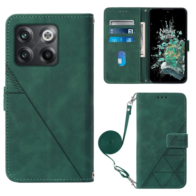 Crossbody 3D Embossed Flip Leather Phone Case, For OnePlus 10T 5G Global, For Tecno Pova 3 LE7, For Tecno Spark 9 Pro / Spark 9T, For ZTE Blade A52