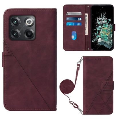 Crossbody 3D Embossed Flip Leather Phone Case, For OnePlus 10T 5G Global, For Tecno Pova 3 LE7, For Tecno Spark 9 Pro / Spark 9T, For ZTE Blade A52
