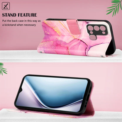 PT003 Marble Pattern Flip Leather Phone Case, For Itel P38 / S17 / Vision 3
