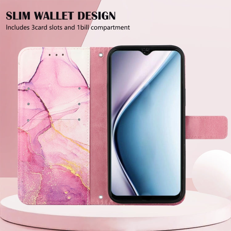 PT003 Marble Pattern Flip Leather Phone Case, For Itel P38 / S17 / Vision 3