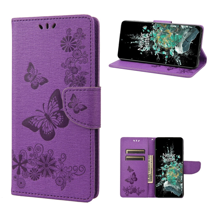 Butterfly Embossed Horizontal Flip Leather Phone Case, For Motorola Moto G42, For OnePlus 10T, For Samsung Galaxy A04