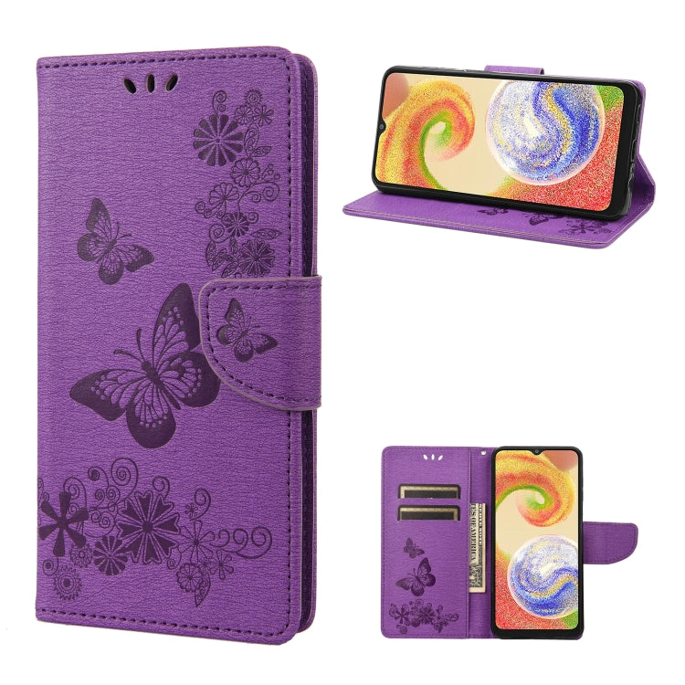 Butterfly Embossed Horizontal Flip Leather Phone Case, For Motorola Moto G42, For OnePlus 10T, For Samsung Galaxy A04