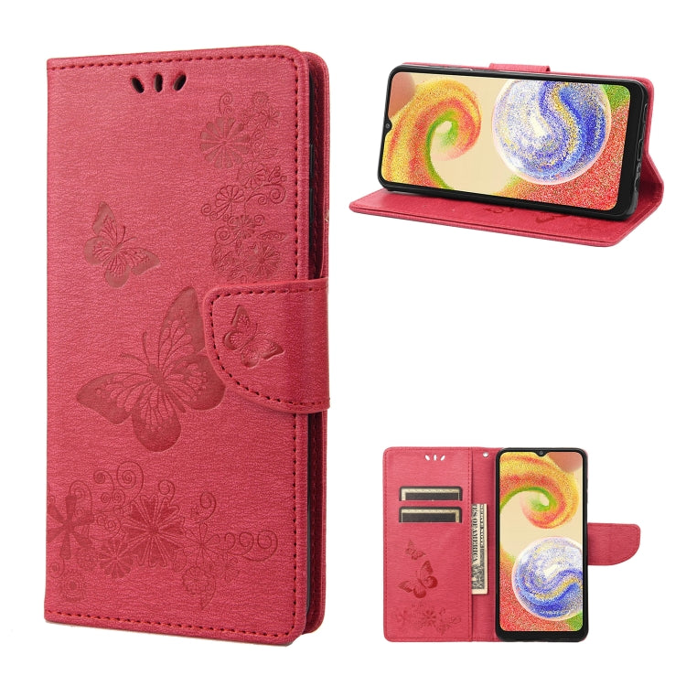 Butterfly Embossed Horizontal Flip Leather Phone Case, For Motorola Moto G42, For OnePlus 10T, For Samsung Galaxy A04