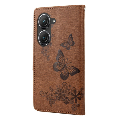 Butterfly Embossed Horizontal Flip Leather Phone Case, For Asus Zenfone 9