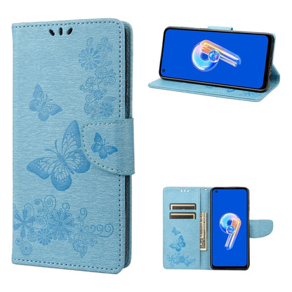 Butterfly Embossed Horizontal Flip Leather Phone Case, For Asus Zenfone 9