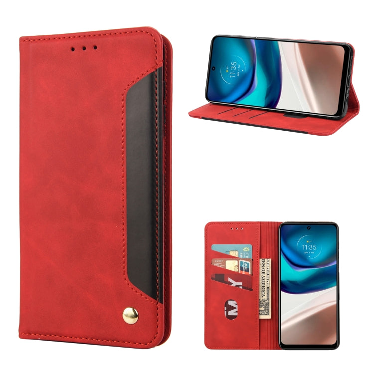 Skin Feel Splicing Leather Phone Case, For Motorola Moto G42, For OnePlus 10T, For Samsung Galaxy A04, For Asus Zenfone 9
