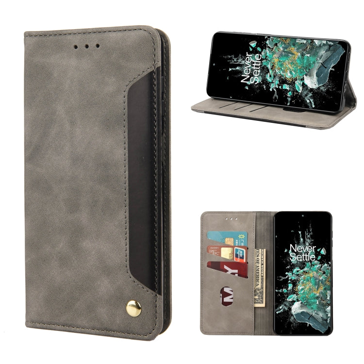 Skin Feel Splicing Leather Phone Case, For Motorola Moto G42, For OnePlus 10T, For Samsung Galaxy A04, For Asus Zenfone 9