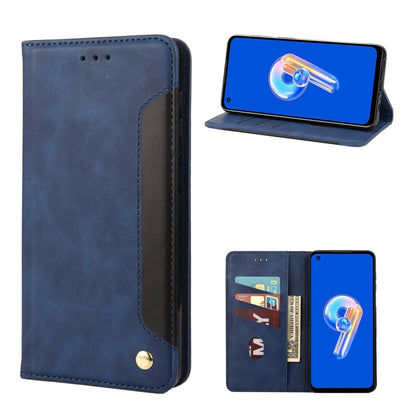 Skin Feel Splicing Leather Phone Case, For Motorola Moto G42, For OnePlus 10T, For Samsung Galaxy A04, For Asus Zenfone 9